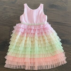 American Princess Pink and Pastel Layered Dress